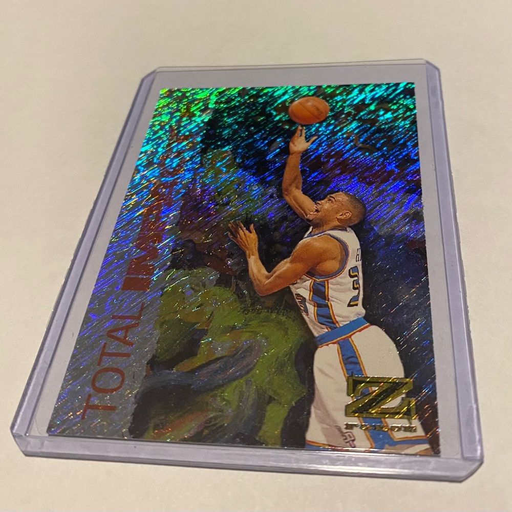 Grant Hill Rare! 1997 Skybox Total Impact Insert Basketball Card # 4 of 12TI